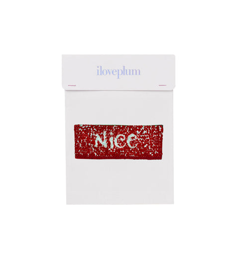 Naughty/Nice Flip - Sequin Sticker