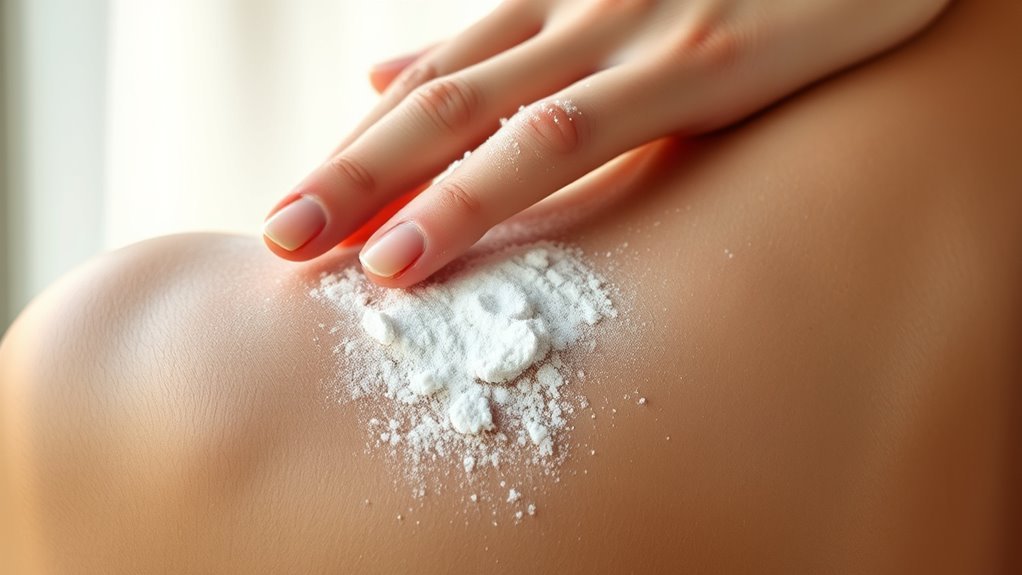 absorbs moisture reduces friction