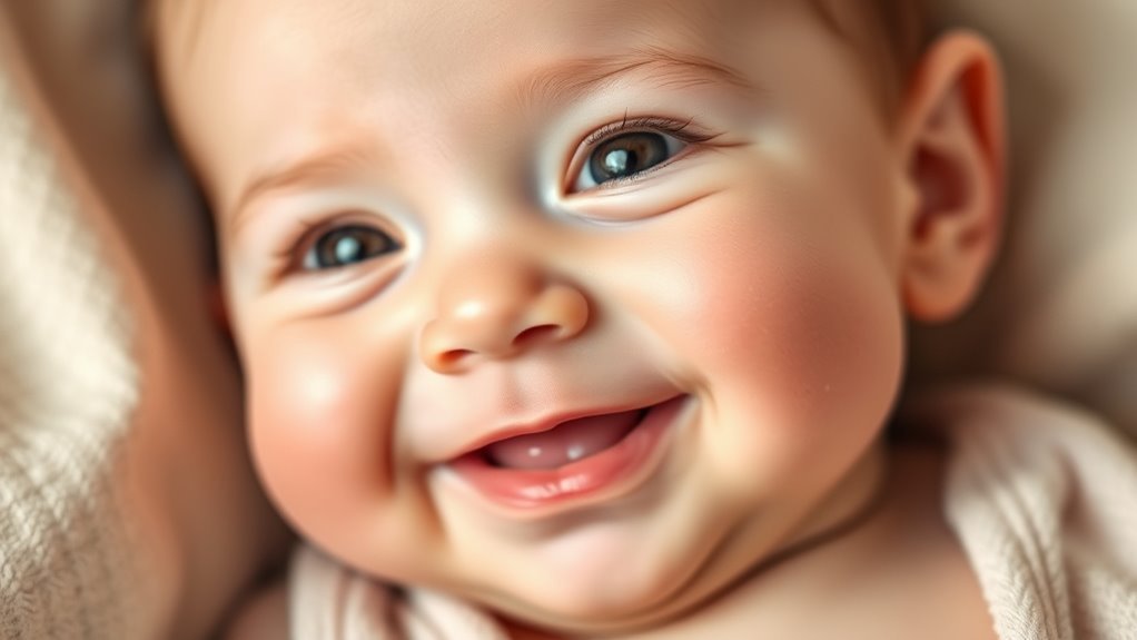 babies smile by 6 8 weeks