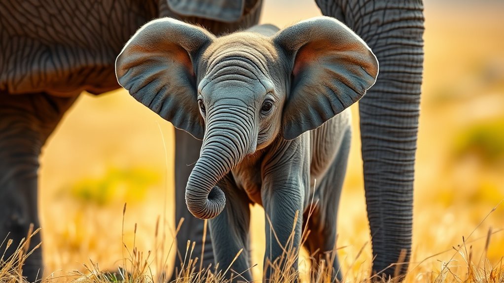 baby elephant is calf