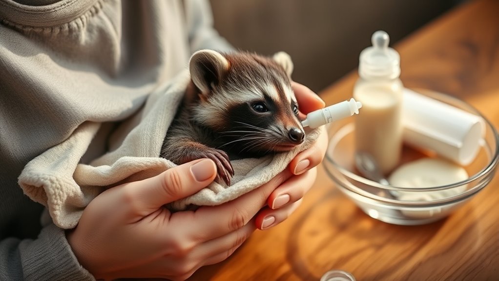 baby raccoon feeding guide