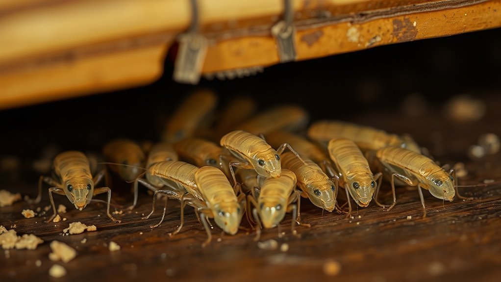 baby roaches hide strategically