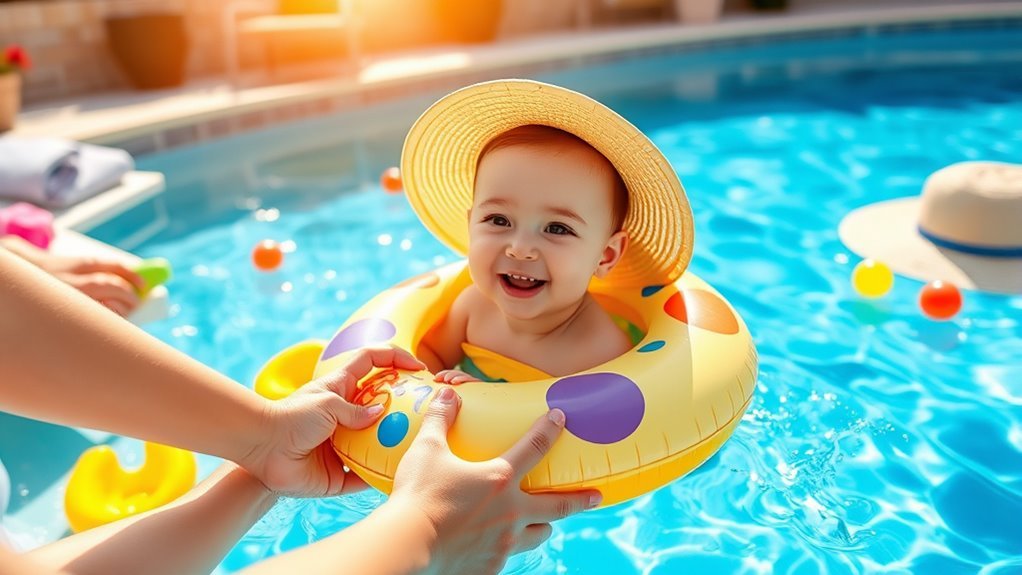 baby s first pool day