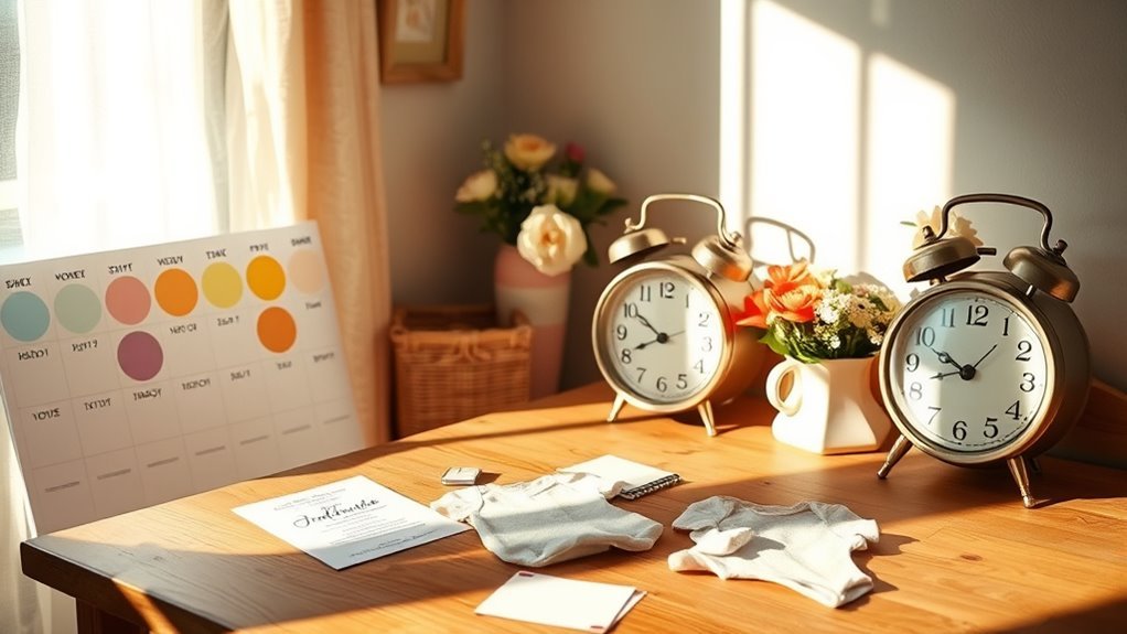 baby shower planning timeline