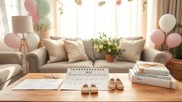 baby shower planning timeline