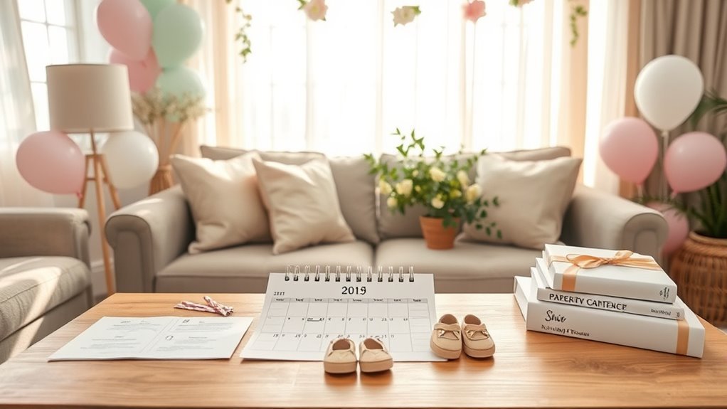 baby shower planning timeline