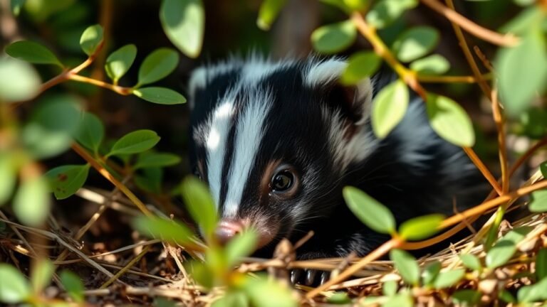 baby skunks spray age