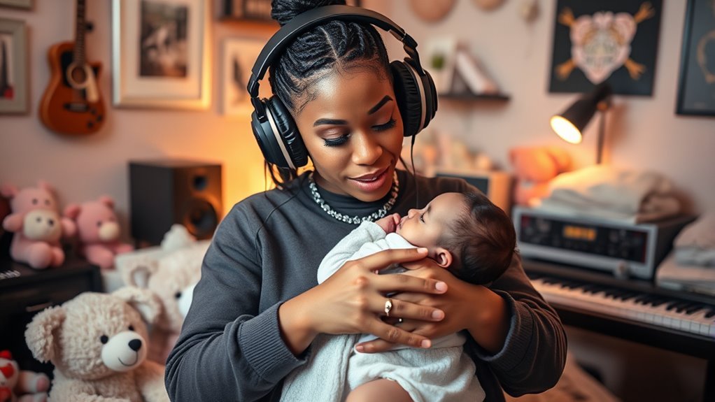 balancing motherhood and music
