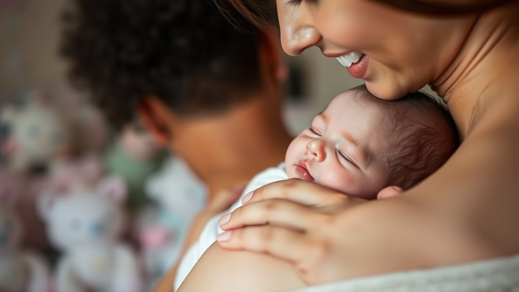 burping a baby easily
