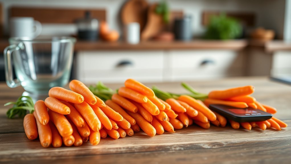 caloric content of baby carrots