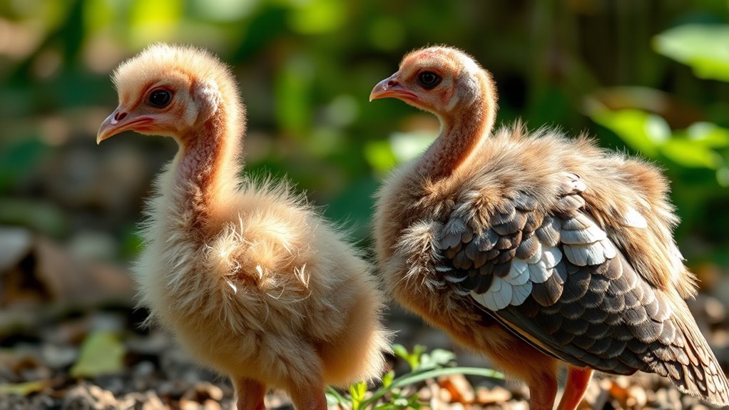 distinguishing baby turkeys visually