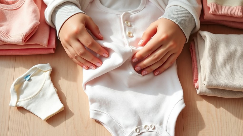 efficiently organize baby clothes