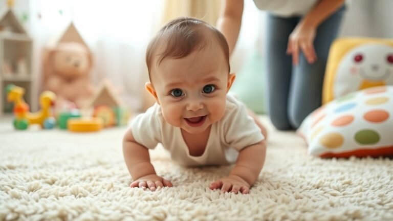 encouraging baby crawling skills