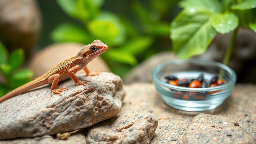 feed baby lizards daily