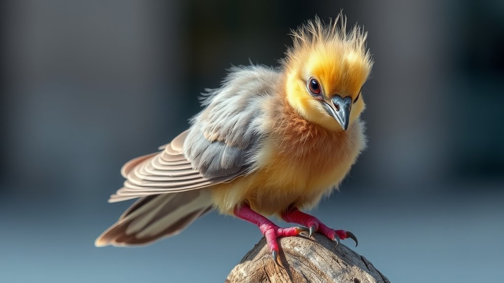 identifying baby pigeons characteristics
