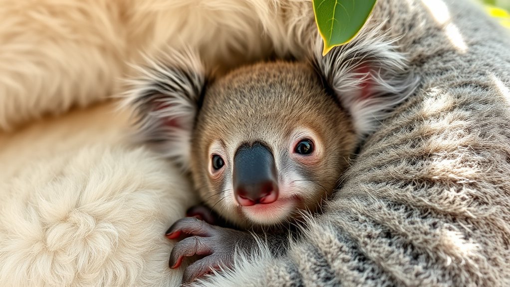 joey development in pouch