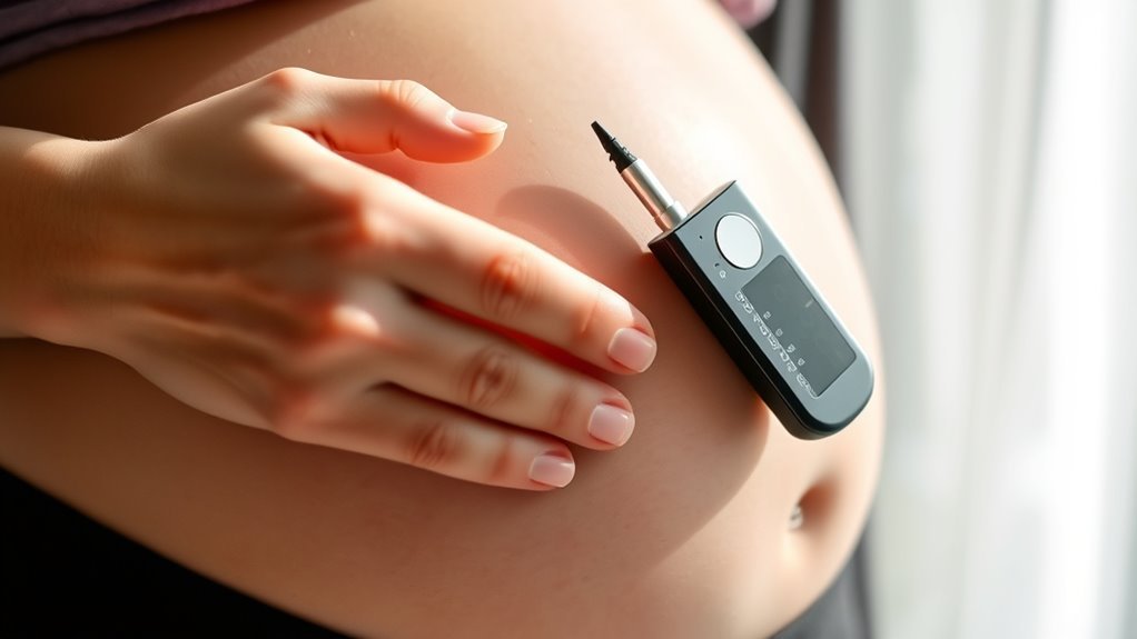 listening to fetal heartbeat