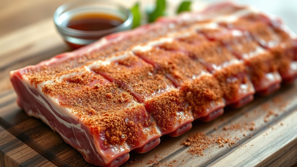 marinate ribs with dry rub