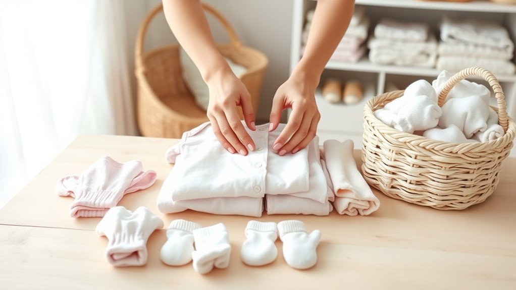 organize and declutter baby clothes