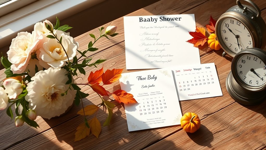 plan invitations by season
