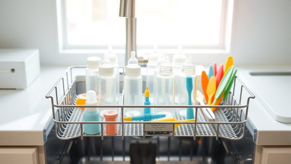 rinse disassemble load sanitize