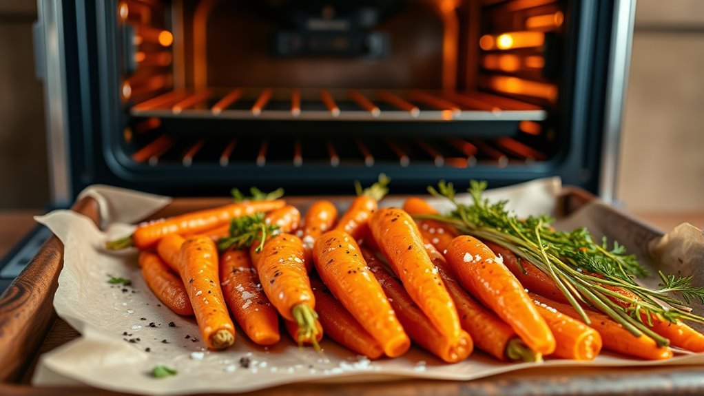 roast seasoned baby carrots