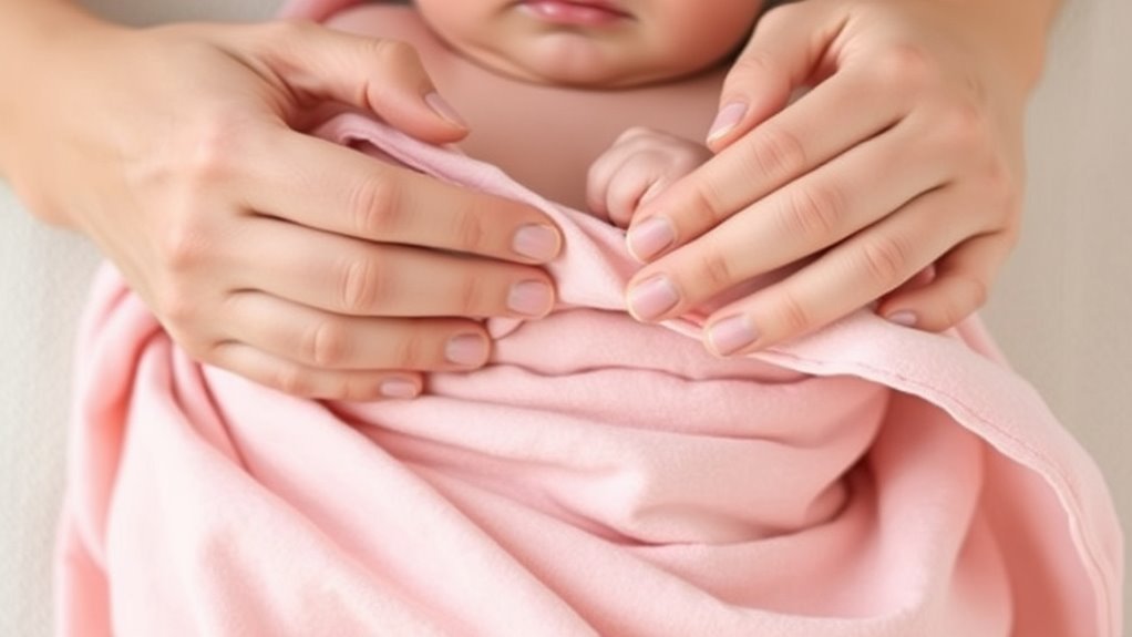 securely position baby s shoulders