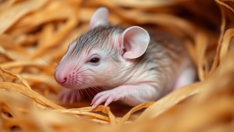 small hairless pink rodent