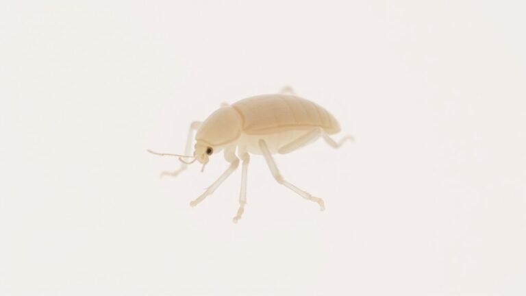 small oval reddish brown insect