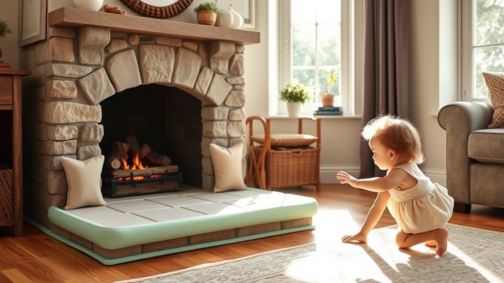 soft hearth edge protection