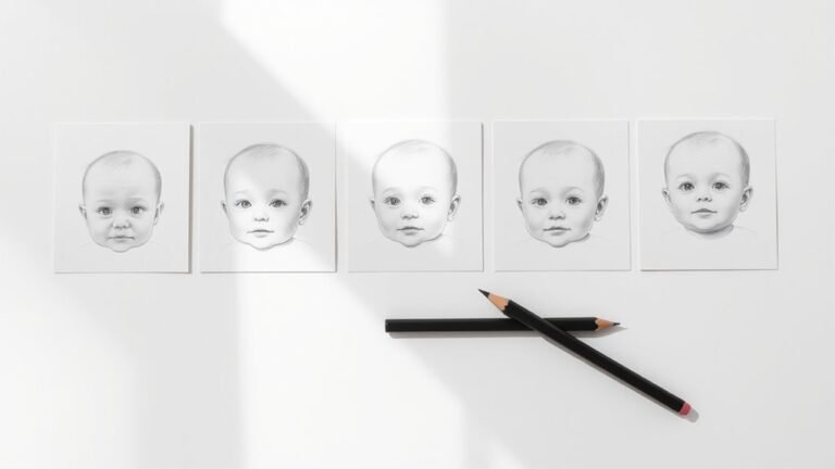 step by step baby drawing
