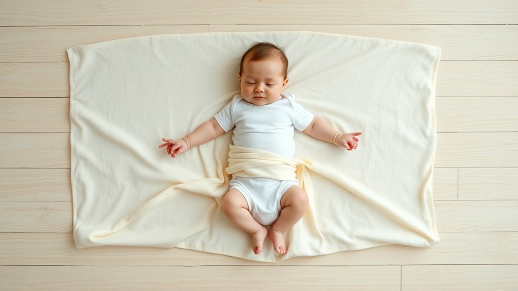 swaddle baby safely securely