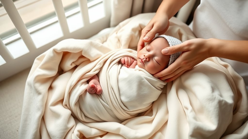 swaddle with ideal arm placement