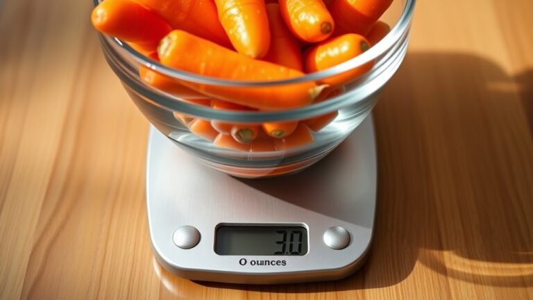 three ounces of baby carrots