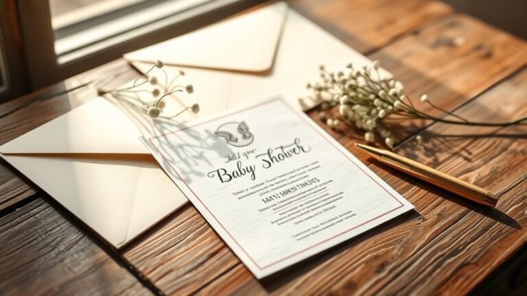 timing for baby shower invitations
