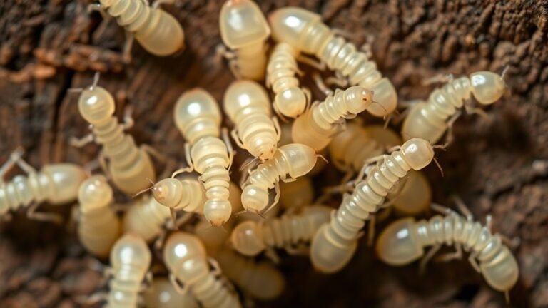 tiny pale wingless insects