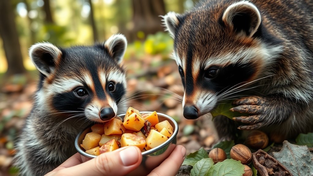 transitioning baby raccoons to solids