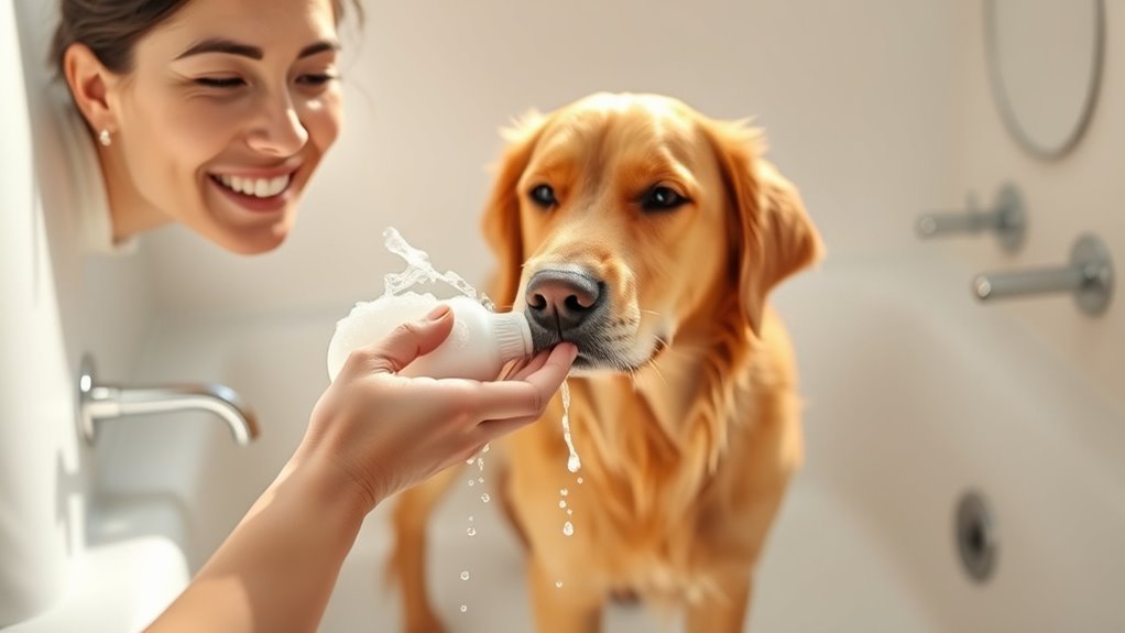 wash dog with baby shampoo