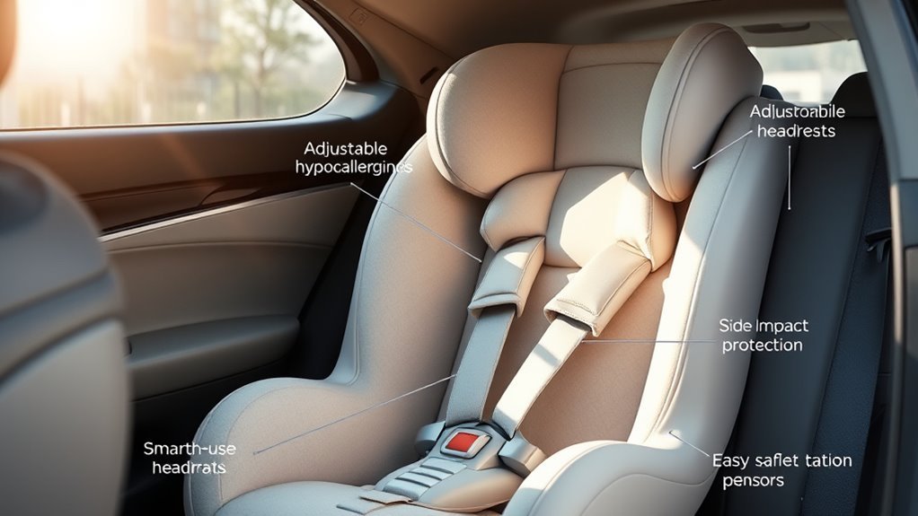 safety adjustability comfort features
