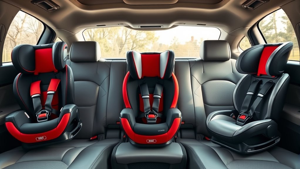 top car seat placements
