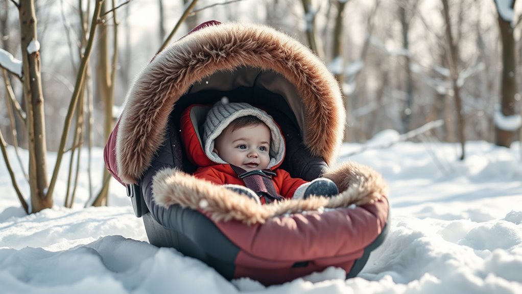 winter baby car seat covers