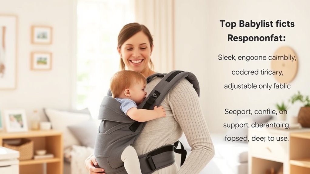 comfortable adjustable baby carrier