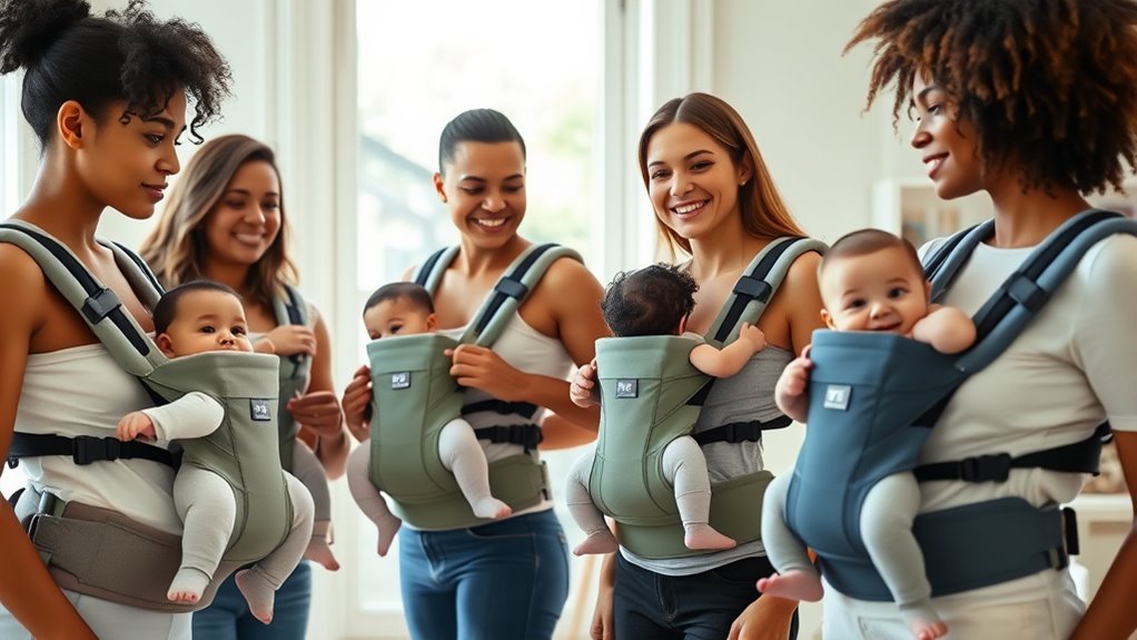 comfortable adjustable breathable carrier