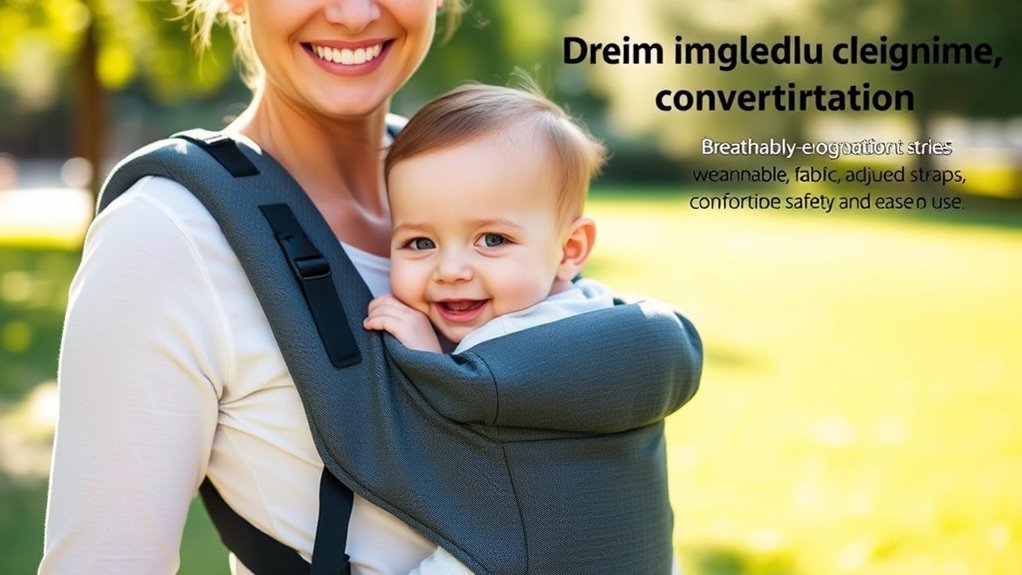 comfortable adjustable carrier options