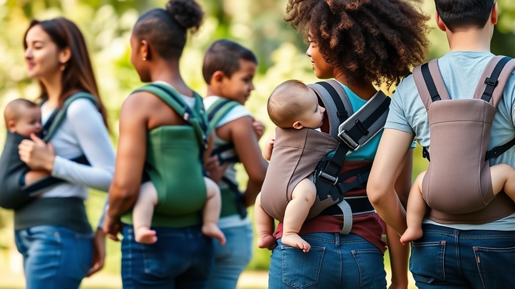comfortable adjustable carrying options