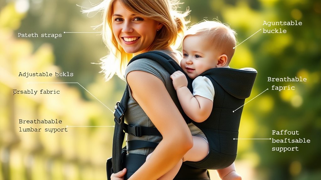 comfortable adjustable safe carrier
