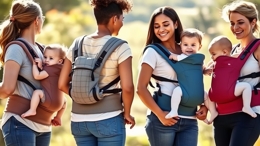 comfortable ergonomic carrier options