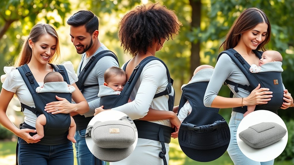 safe comfortable adjustable carriers