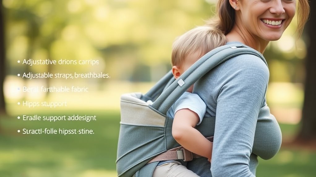 safe ergonomic adjustable carrier
