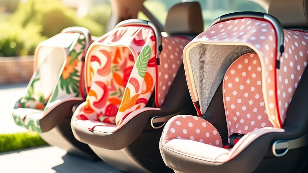 summer baby car seat covers